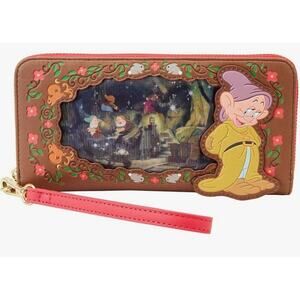 Loungefly Disney Lenticular Princess Snow White & the Seven Dwarfs Zip Wallet